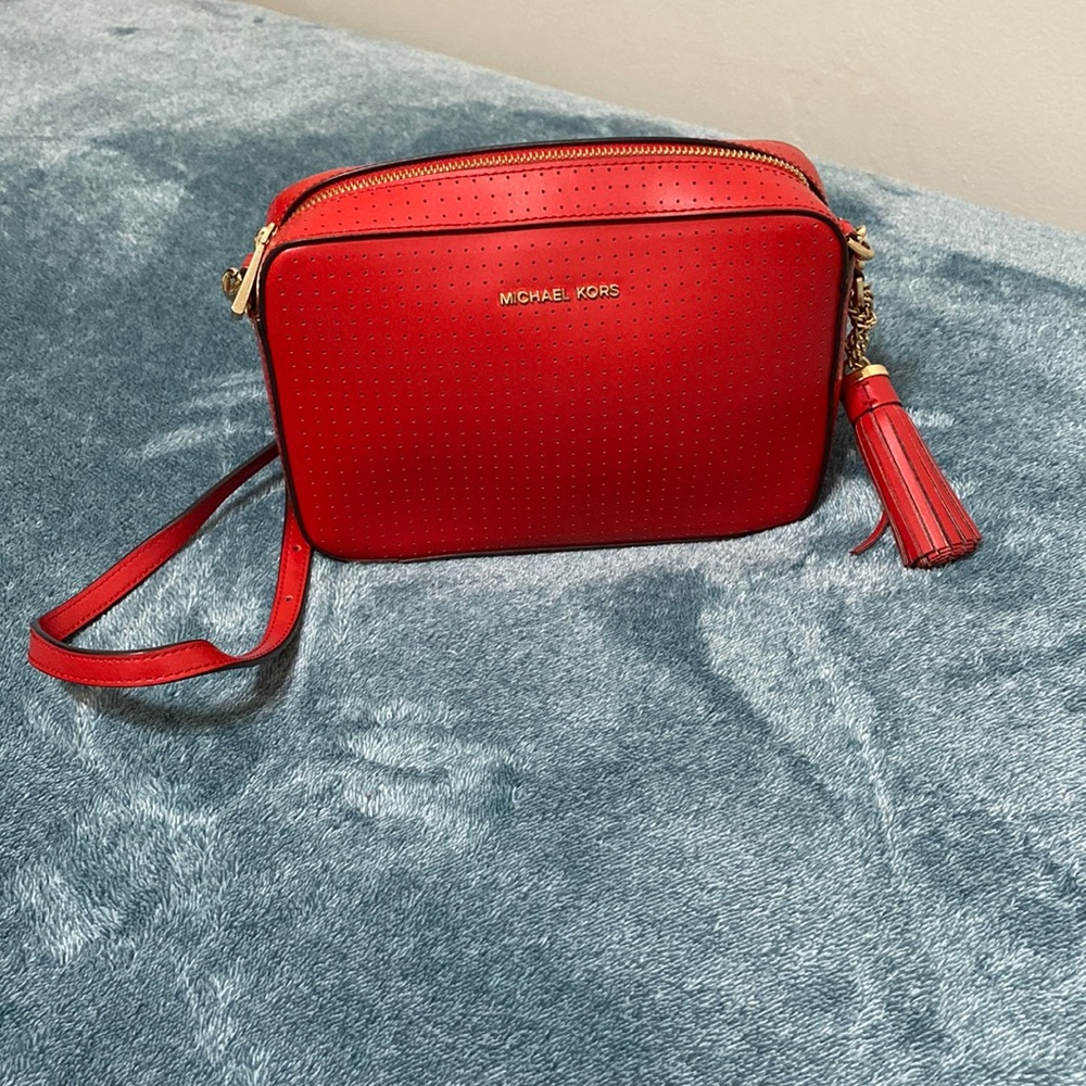 Michael Kors Red Cross body Purse